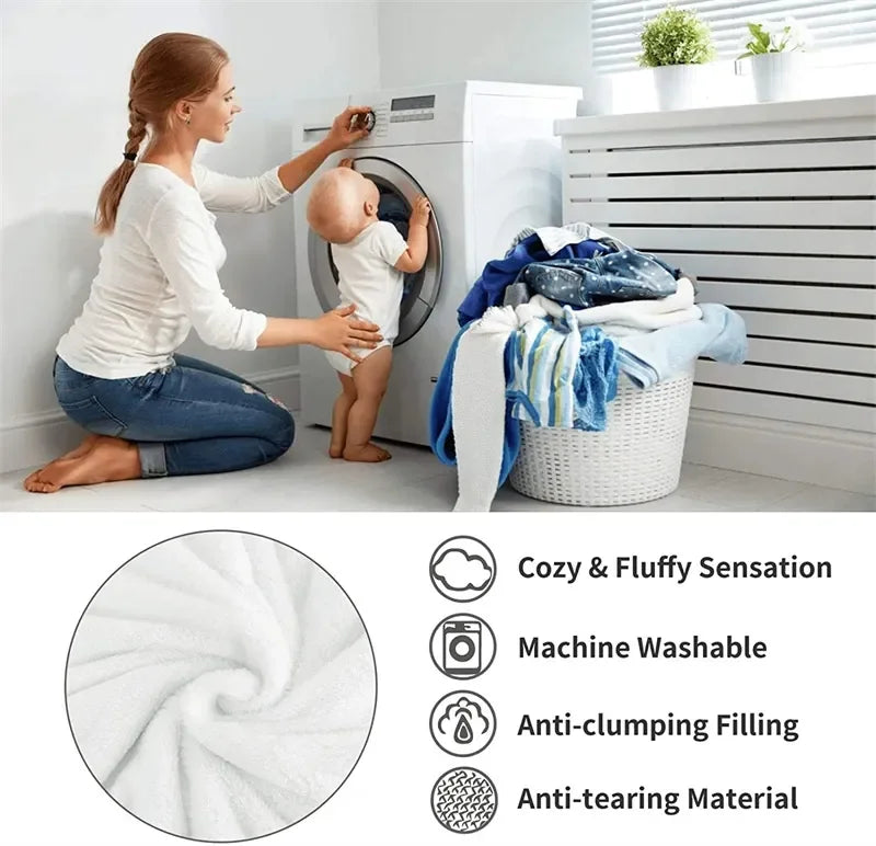 Warm Winter Super Thick Blanket Quilt – Artificial Lamb Cashmere Weighted Comforter for Bed