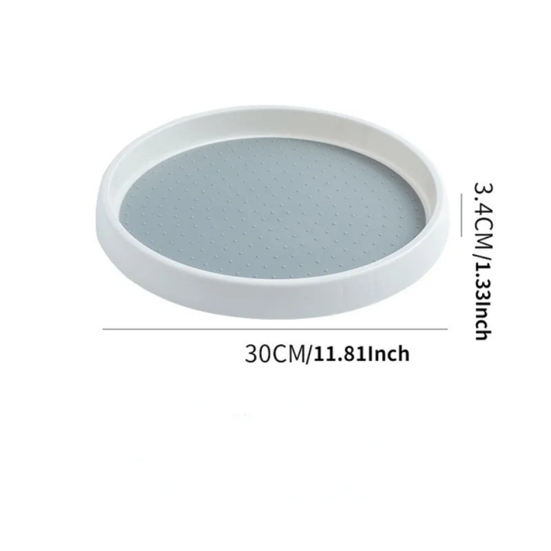 360° Turntable Lazy Susan Spice Organizer – Rotating Kitchen Rack