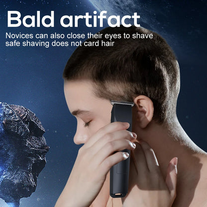 Small Hair Clipper for Home Use – USB Rechargeable, Portable with Replaceable Nozzle
