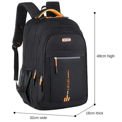 Men’s Oxford Business Backpack – Waterproof Laptop Bag, Leisure Travel & High School Student Bag