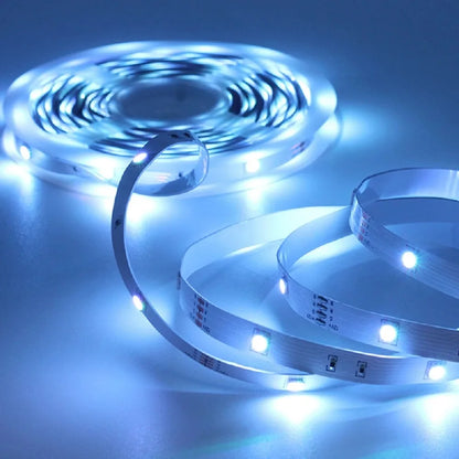 RGB LED Strip Light with USB & 24-Key Remote – Color Changing SMD Lights for Holiday Decoration