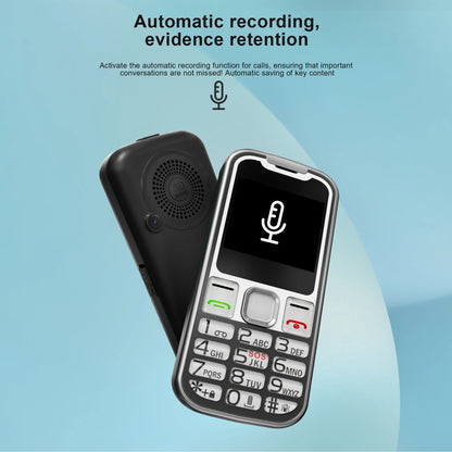 Dual SIM GSM Button Mobile Phone – 2G Standby, Speed Dial, Call Recording, Flashlight, FM Radio, Vibration