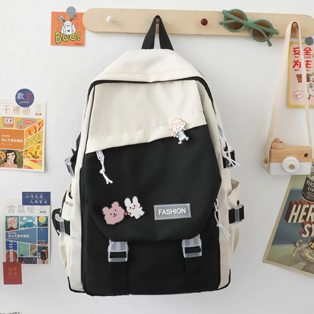 Nylon Book Bag – Multifunctional Waterproof Large Capacity Backpack for Boys & Girls