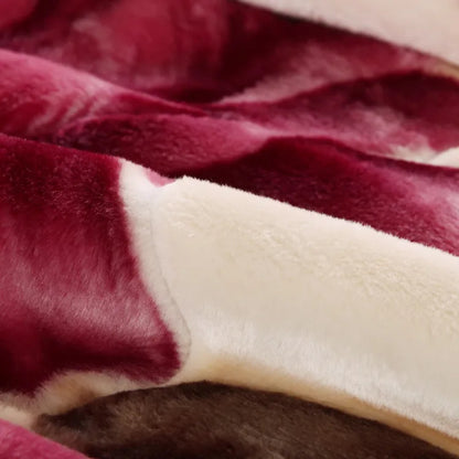 Ultra Soft Rose Throw Blanket – Cozy Heavy Microfiber Fleece for Bed, Sofa & Dormitory