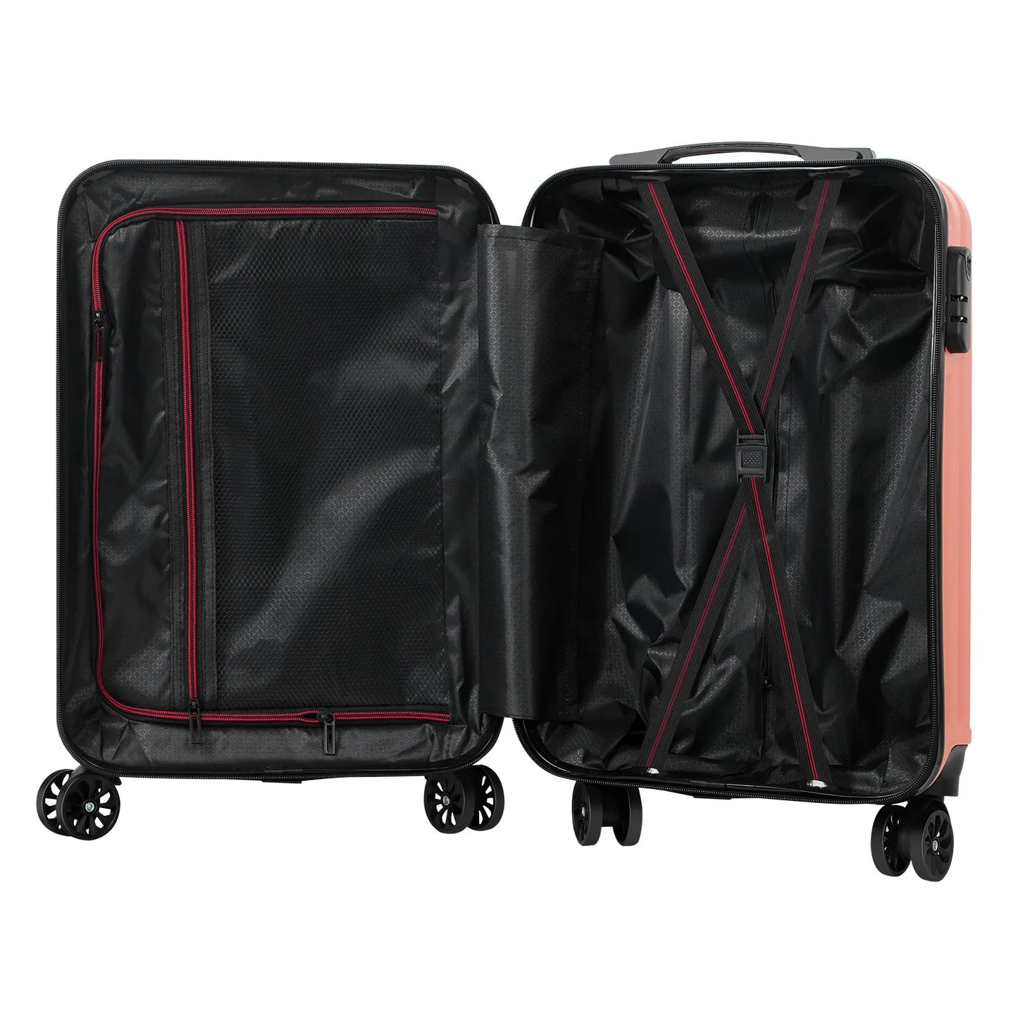 Lockable Luggage Suitcase – Travel-Friendly with 20 Handles & Universal Roller Wheels for Easy Mobility