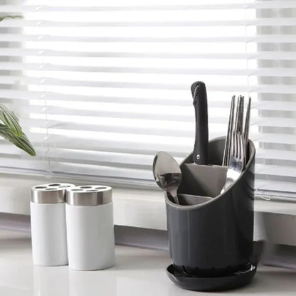 Cutlery Storage Holder – Plastic Drainer & Tableware Drying Rack