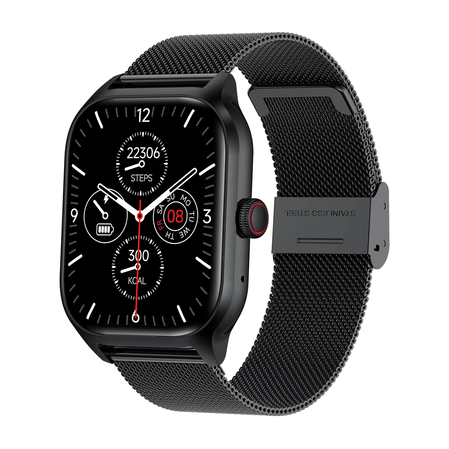 Smart Watch 2025 – Bluetooth Calling, Fitness Tracker & Music Control for Android & iOS