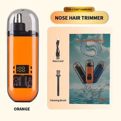 Electric Ear & Nose Hair Trimmer – Portable Painless Groomer for Men