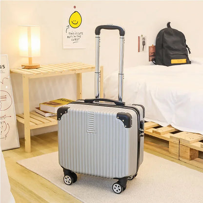 Travel Boarding Suitcase – Japanese-Style Retro Lightweight Trolley Case with Password Lock, Student Carry-On Luggage