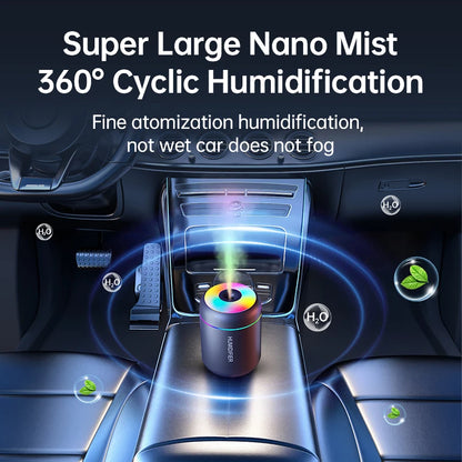 Mini USB Air Humidifier & Aroma Diffuser – Essential Oil Mist Maker with LED Light for Car & Home