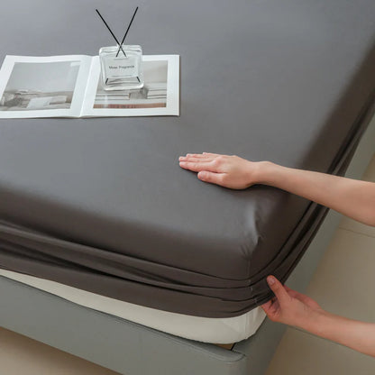 Waterproof Fitted Bed Sheet | 360° Elastic Band Mattress Protector | Single, Double, Queen & King