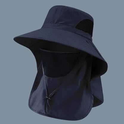 Summer UV Protection Sun Hat – Outdoor Fishing, Hiking & Camping Bucket Cap with Neck Flap for Men & Women