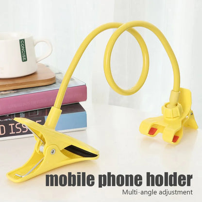 Universal Mobile Phone Holder – Flexible Lazy Adjustable Cell Phone Clip Stand for Bed, Desk & Home