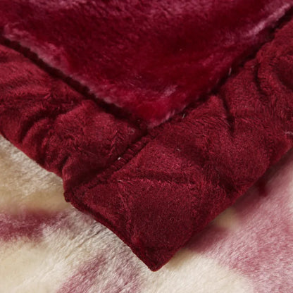 Ultra Soft Rose Throw Blanket – Cozy Heavy Microfiber Fleece for Bed, Sofa & Dormitory