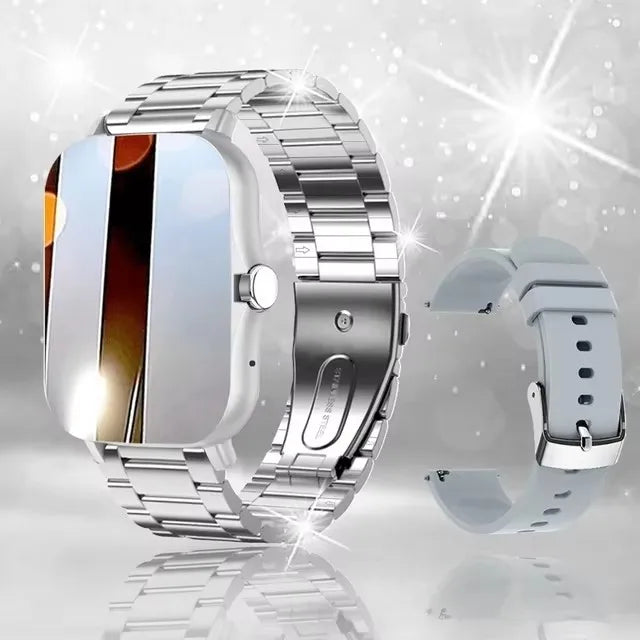 Waterproof Smart Watch – Bluetooth Call, Message Alerts & Fitness Tracker for Android & iPhone