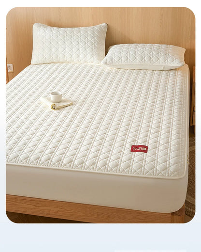 Class A Waterproof Antibacterial Mattress Cover | Mite-Resistant Padded Bed Sheet | Four-Season Universal Bed Cover