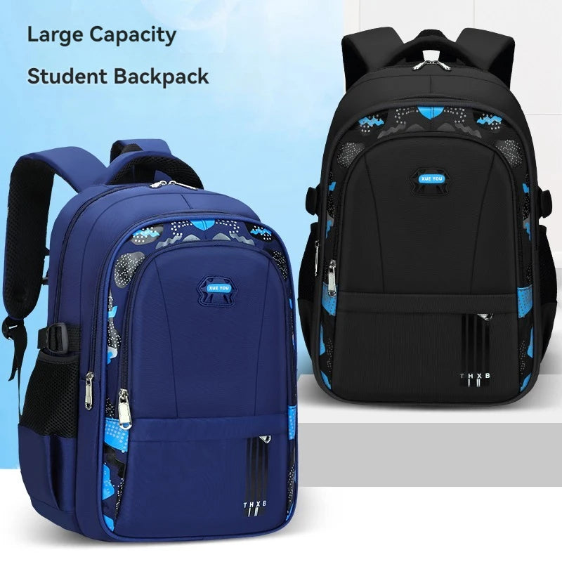 Children’s School Backpack – Lightweight Large Capacity Shoulder Bag for Boys (Grades 1–6, Ages 6–12)