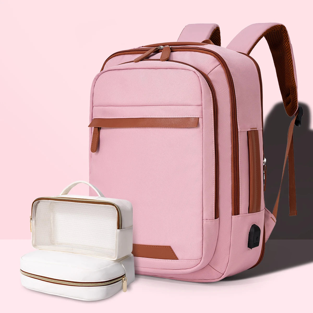 High-Quality USB Rechargeable Laptop Backpack – Waterproof Large Capacity Bag for Men, Women & Students
