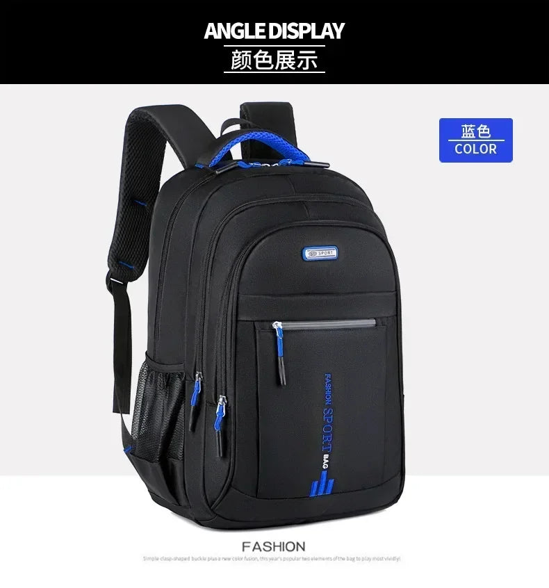 Men’s Oxford Business Backpack – Waterproof Laptop Bag, Leisure Travel & High School Student Bag