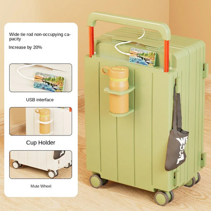 Multifunctional Trolley Luggage – Large Capacity Boarding Suitcase 20/22/24/26/28 Inch
