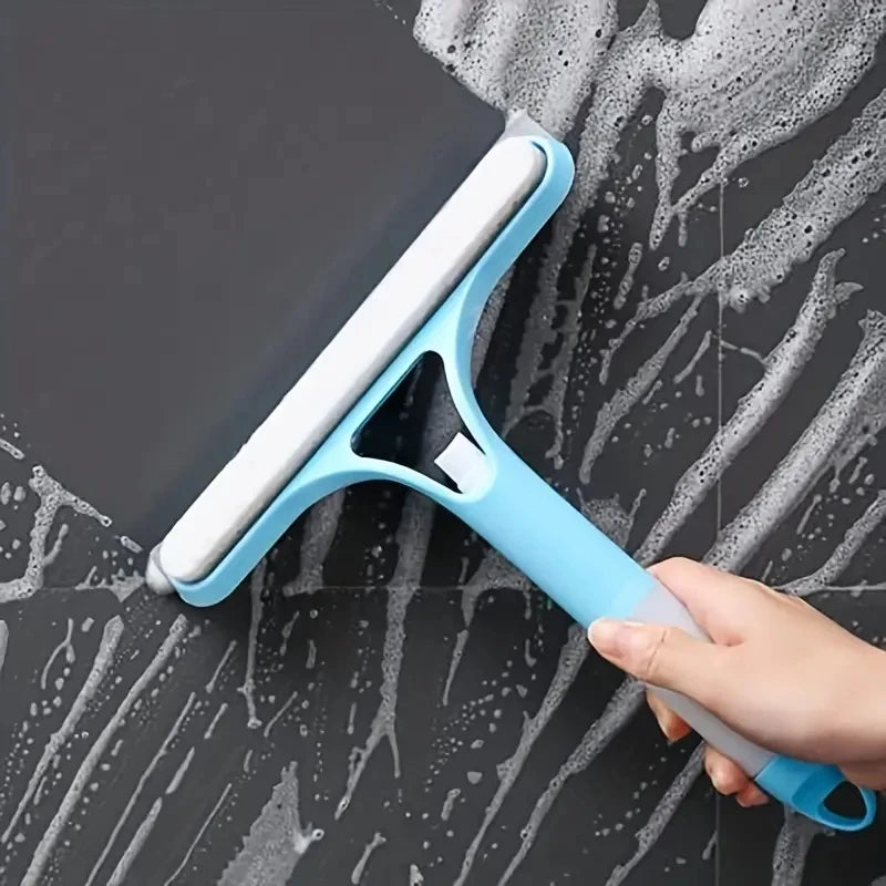 3-in-1 Multi-Function Glass Cleaning Tool with Water Spray | Household Window & Mirror Scraper