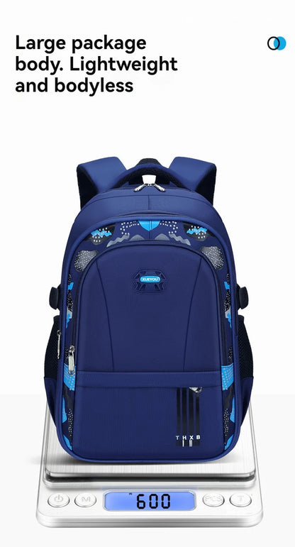 Children’s School Backpack – Lightweight Large Capacity Shoulder Bag for Boys (Grades 1–6, Ages 6–12)