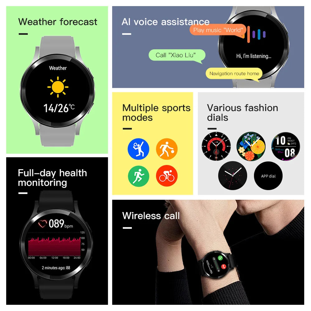 Smart Watches Pro 1.32” – Custom Dials, Health Monitor & Sports Smartwatch for Men & Women