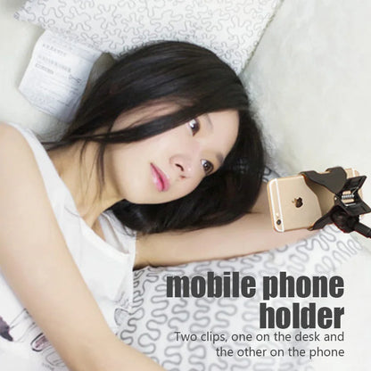 Universal Mobile Phone Holder – Flexible Lazy Adjustable Cell Phone Clip Stand for Bed, Desk & Home