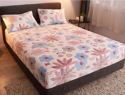 Winter Thermal Velvet Fleece Fitted Sheet – Fluffy Flannel Double Bed Mattress Protector Cover, Elastic Bed Linen 150