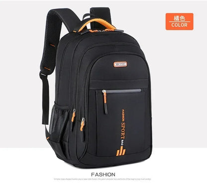 Men’s Oxford Business Backpack – Waterproof Laptop Bag, Leisure Travel & High School Student Bag