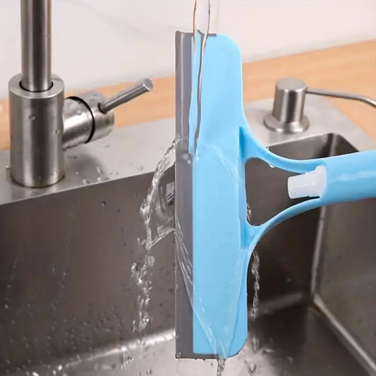 3-in-1 Multi-Function Glass Cleaning Tool with Water Spray | Household Window & Mirror Scraper