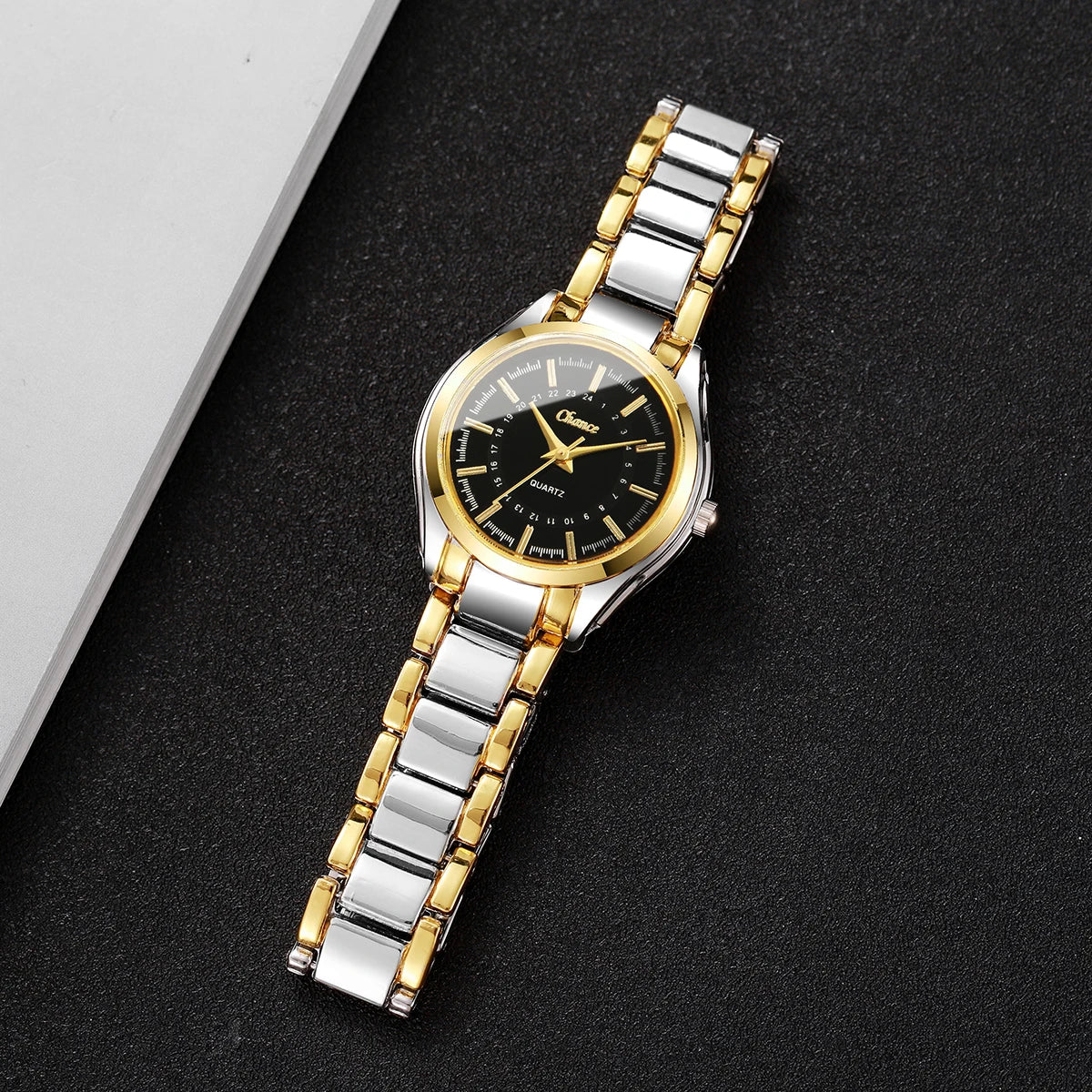 4PCS Women’s Luxury Watch & Bracelet Set – Small Dial Quartz Wristwatch Fashion Reloj Mujer