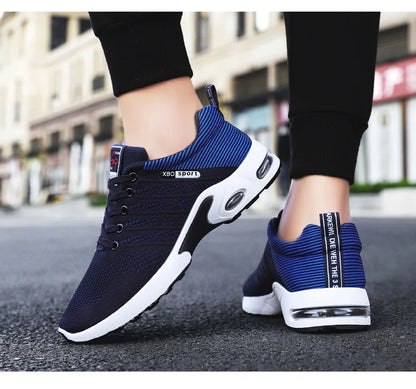 Men’s 2025 Trend Breathable Lace-Up Running Shoes – Lightweight Casual Sports Shoes
