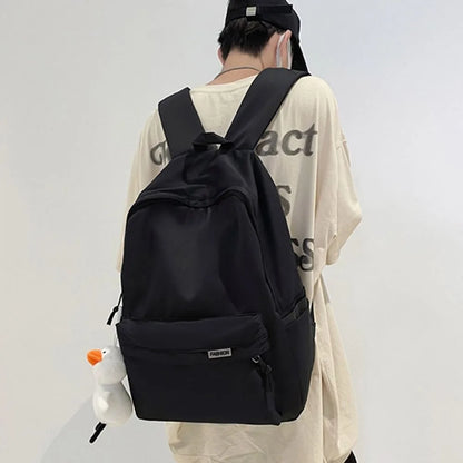 Creative Nylon School Backpack – Waterproof Large Capacity Book Bag for Teen Boys & Girls, Travel & Fashion Use