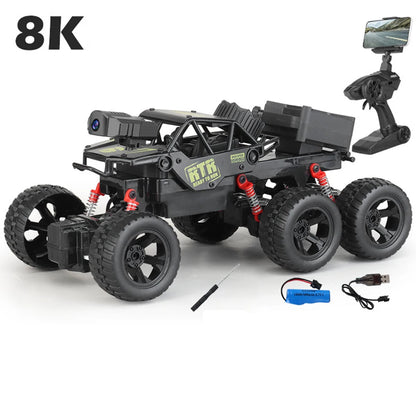 Six-Wheel Drive RC Car – Cross-Country Climbing Spray Racing Car for Kids & Adults