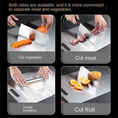 316 Stainless Steel Chopping Board – Double-Sided Cutting & Kneading Board