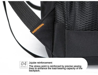 Men’s Oxford Business Backpack – Waterproof Laptop Bag, Leisure Travel & High School Student Bag