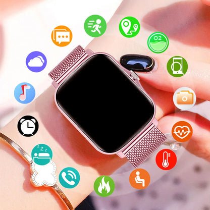 Waterproof Smart Watch – Bluetooth Call, Message Alerts & Fitness Tracker for Android & iPhone