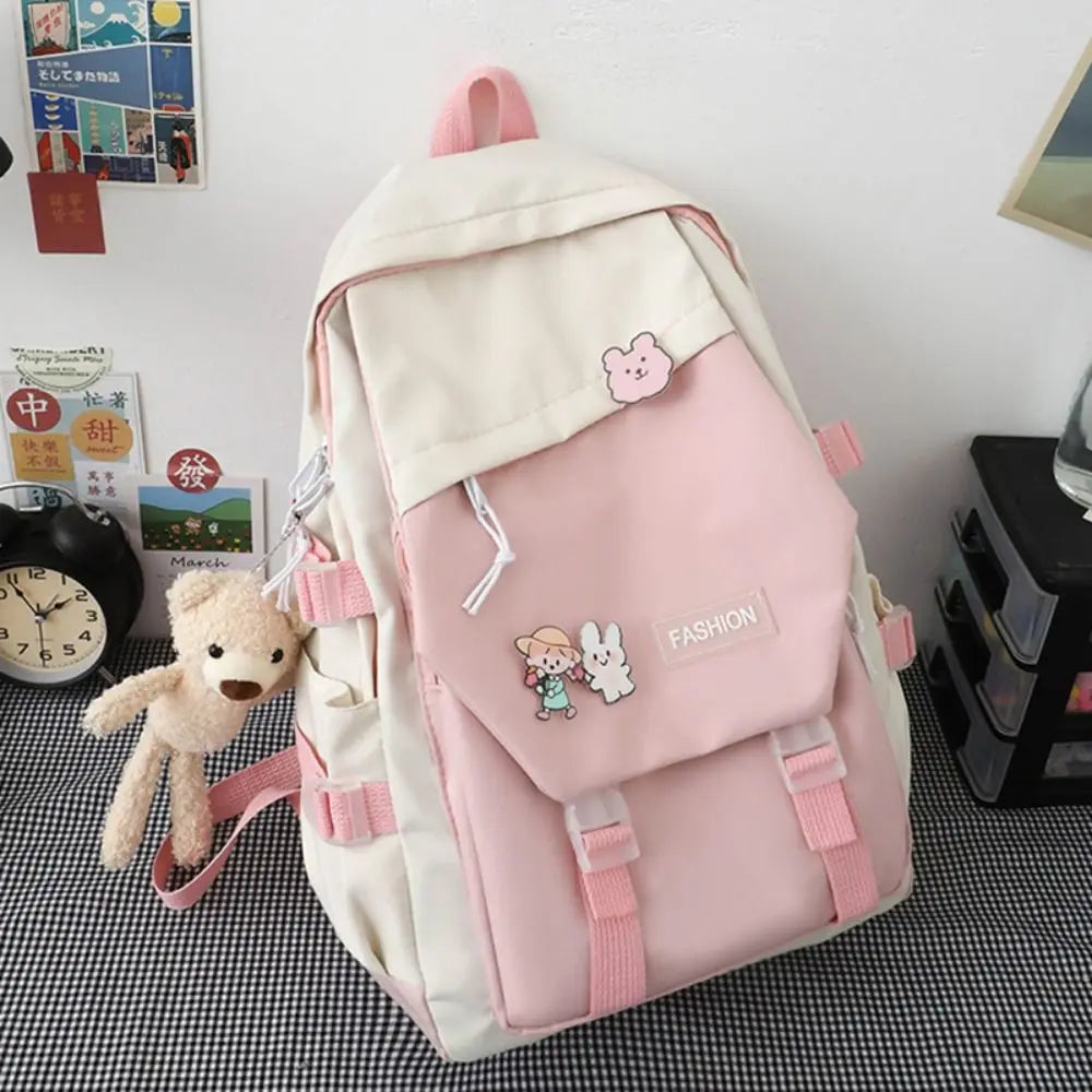 Nylon Book Bag – Multifunctional Waterproof Large Capacity Backpack for Boys & Girls
