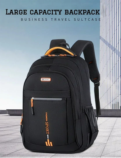 Men’s Oxford Business Backpack – Waterproof Laptop Bag, Leisure Travel & High School Student Bag
