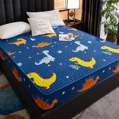 Waterproof Thicken Mattress Pad Protector | Skin-Friendly Durable Fitted Sheet Bed Cover | Latex Mat Cover 150x200 / 160x200 / 180x200