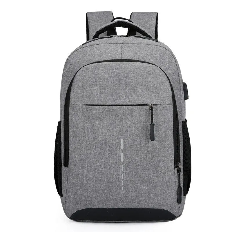 Men’s Large Capacity Backpack – Simple Fashion Travel & Laptop Bag for Male/Female Students