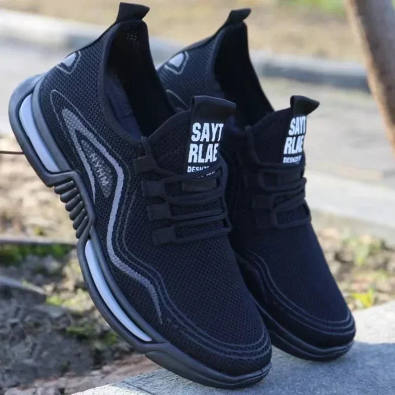 Men’s Slip-On Fashion Sneakers – Breathable Sport Running Shoes for Training, Gym & Walking