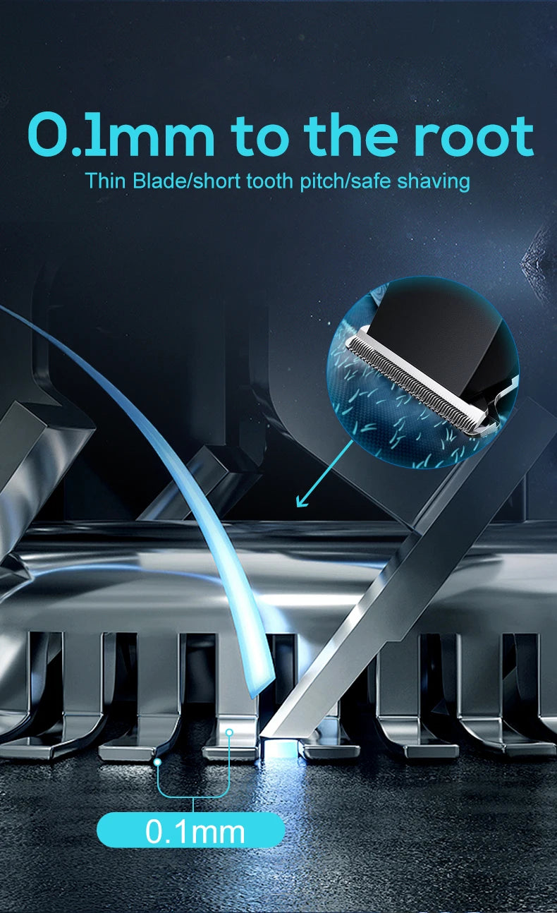 Small Hair Clipper for Home Use – USB Rechargeable, Portable with Replaceable Nozzle