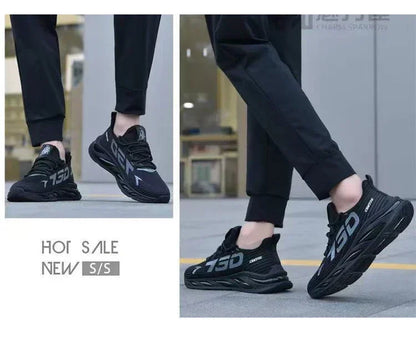 Men’s Slip-On Sneakers – Lightweight Casual Running Shoes, Breathable Walking & Training Tennis Shoes