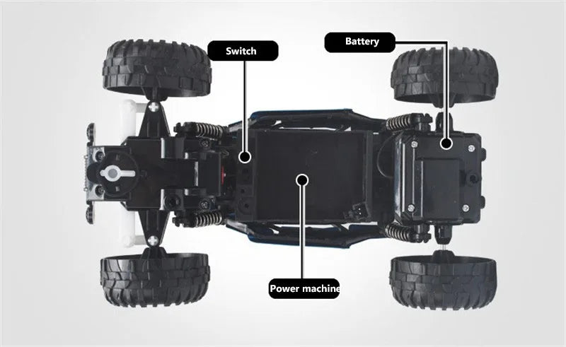 Electric RC Car – High Speed Off-Road Racing Vehicle Truck | Rechargeable Mini RC Toy for Kids & Boys