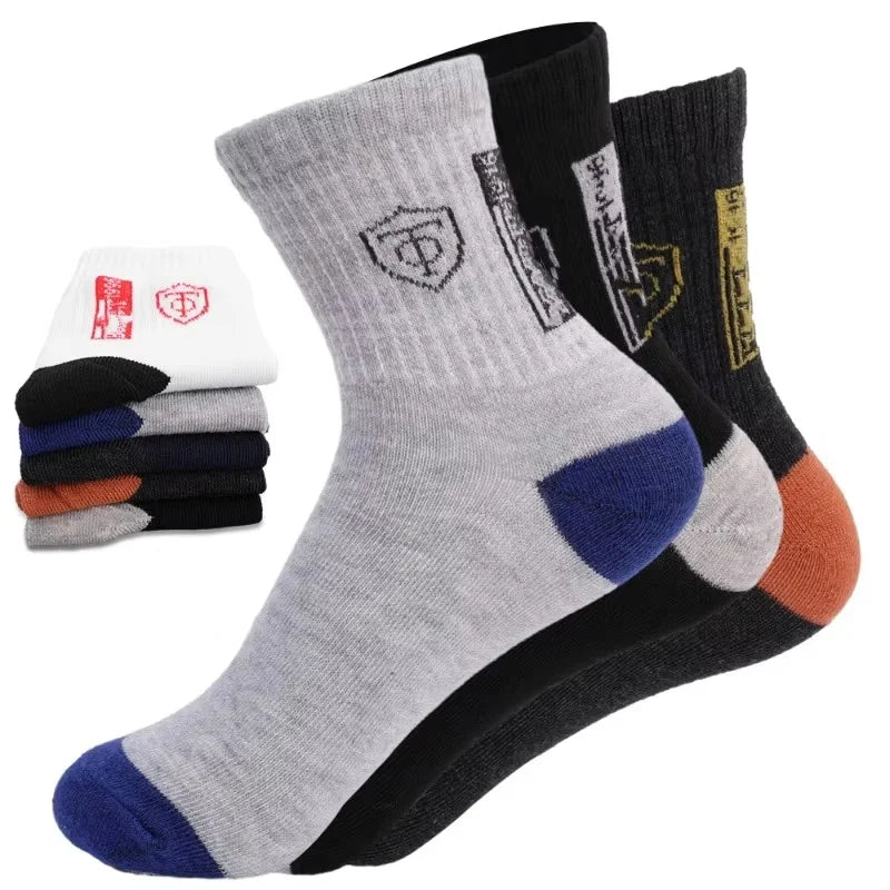 10 Pairs Breathable Cotton Sports Socks for Men – Bamboo Fiber Deodorant Business & Casual Socks