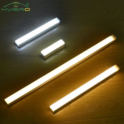Wireless LED Motion Sensor Night Light – USB Rechargeable Magnetic Lamp for Wardrobe, Closet, Kitchen & Aisle