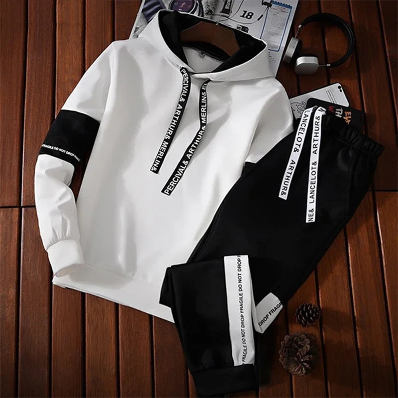 Men’s Casual Letter Print Hoodie – Long Sleeve Hip Hop Pullover Sweatshirt for Spring Sports & Streetwear  Description