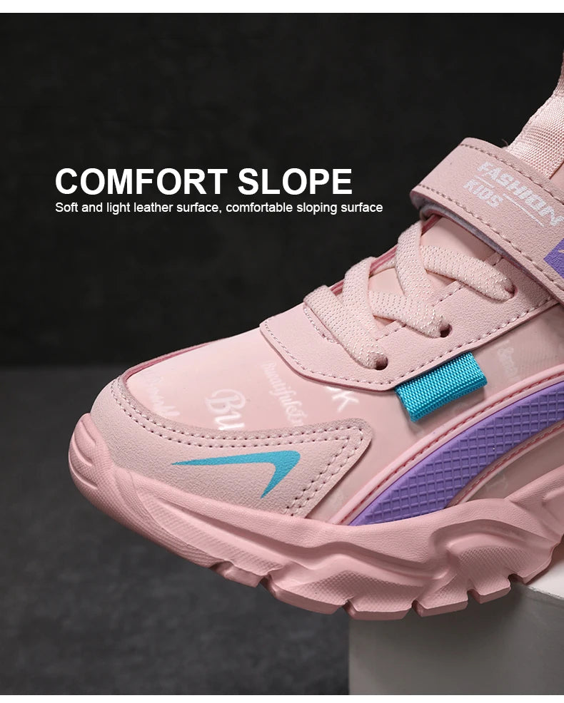 Kids Girls Running Shoes – Breathable, Non-Slip Sneakers for School, Sports & Outdoor Activities